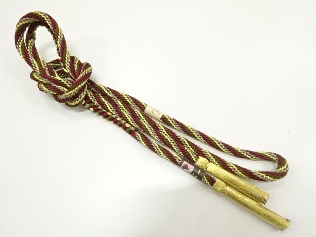 JAPANESE KIMONO / HANDTIED OBIJIME CORD